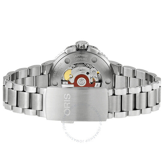 Oris, Aquis Date Grey Dial Stainless Steel Ladies Watch