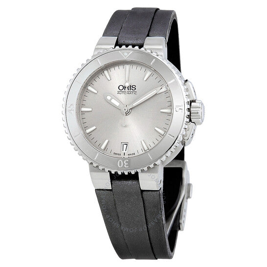 Oris, Aquis Date Silver Dial Automatic Ladies Watch