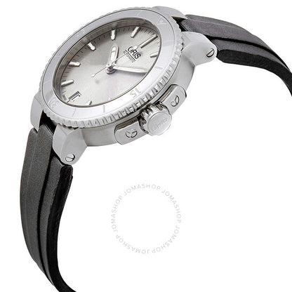 Oris, Aquis Date Silver Dial Automatic Ladies Watch