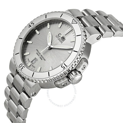 Oris, Aquis Date Silver Dial Stainless Steel Men's Watch