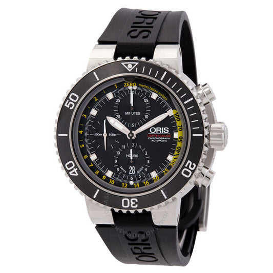 Oris, Aquis Depth Gauge Chronograph Automatic Black Dial Men's Watch