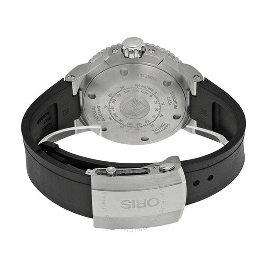 Oris, Aquis Grey Dial Rubber Automatic Men's Watch 743-7664-7253RS