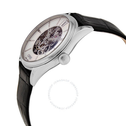Oris, Artelier Automatic Diamond Silver Skeleton Dial Ladies Watch