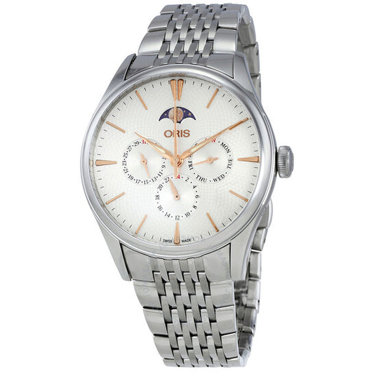 ساعة أوريس أرتيليه أوتوماتيك مون فيز جي إم تي للرجال