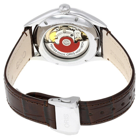 ساعة أوريس أرتيليه أوتوماتيكية للرجال بمينا فضي