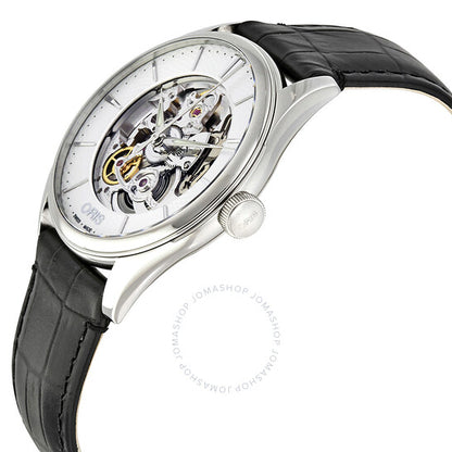 Oris, Artelier Automatic Silver Skeleton Dial Men's Watch 734-7721-4051LS