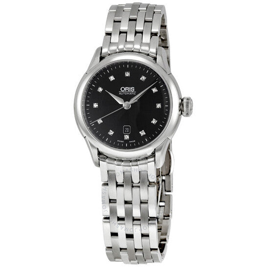 Oris, Artelier Black Dial Diamond Ladies Watch 561-7604-4099MB