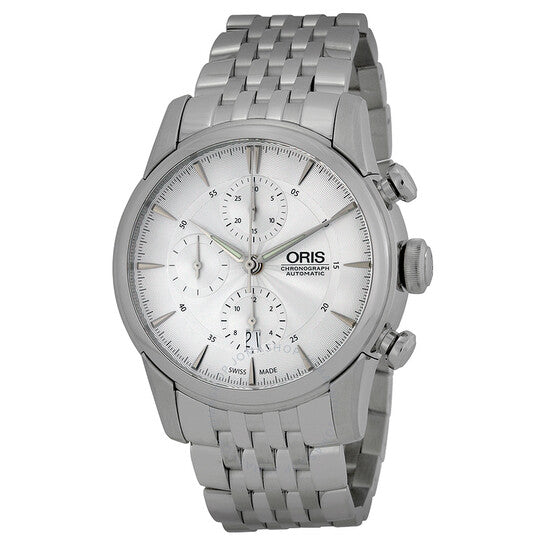 Oris, Artelier Chronograph Silver Dial Stainless Steel Men's Watch
