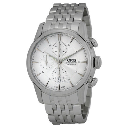 Oris, Artelier Chronograph Silver Dial Stainless Steel Men's Watch