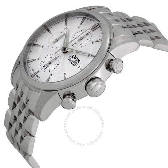 Oris, Artelier Chronograph Silver Dial Stainless Steel Men's Watch