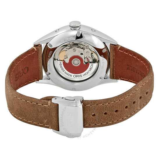 ساعة أوريس أرتيليه كومبليكيشن أوتوماتيكية للرجال بمينا فضي