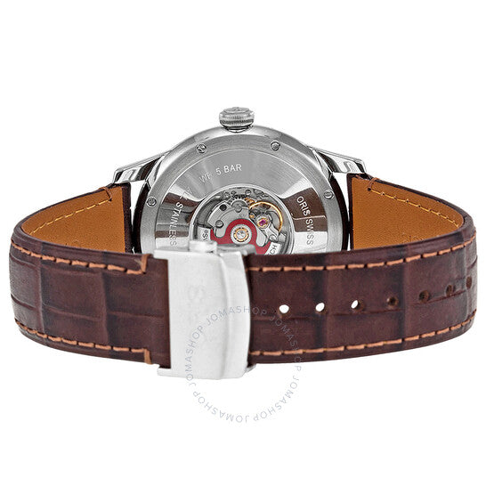 Oris, Artelier Complication Silver Dial Brown Leather Men's Watch