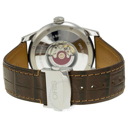 ساعة أوريس أرتيلير كومبليكيشن للرجال متعددة الوظائف بمينا فضي