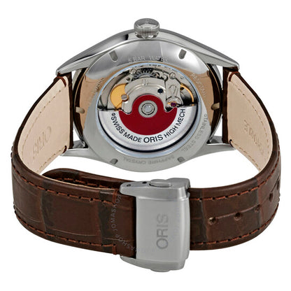 ساعة أوريس أرتيليه ديت أوتوماتيكية للرجال بمينا رمادي