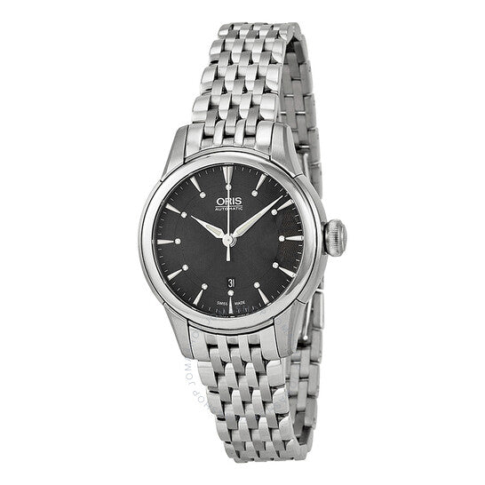 Oris, Artelier Date Black Dial Stainless Steel Ladies Watch