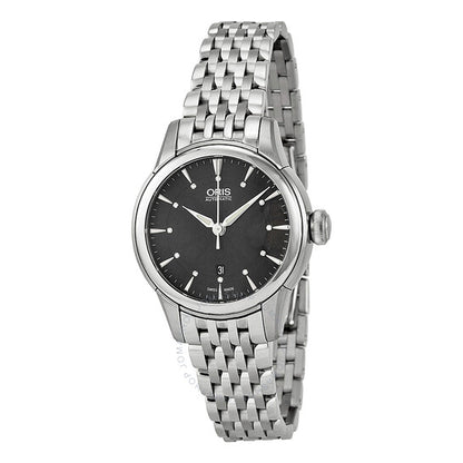 Oris, Artelier Date Black Dial Stainless Steel Ladies Watch