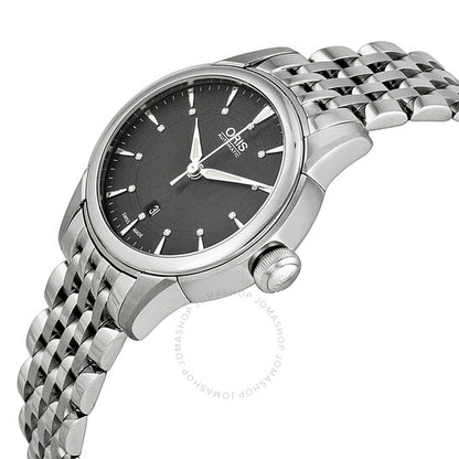 Oris, Artelier Date Black Dial Stainless Steel Ladies Watch