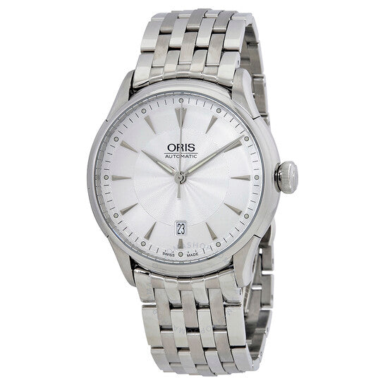 Oris, Artelier Date Silver Dial Automatic Men's Steel Watch