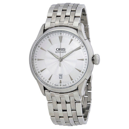 Oris, Artelier Date Silver Dial Automatic Men's Steel Watch