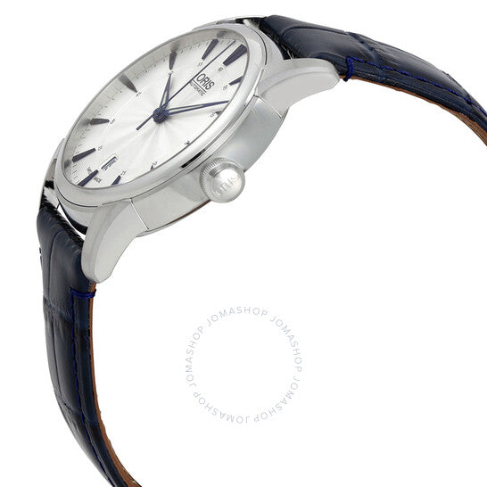 Oris, Artelier Date Automatic Silver Dial Men's Watch 733-7670-4031BLLS