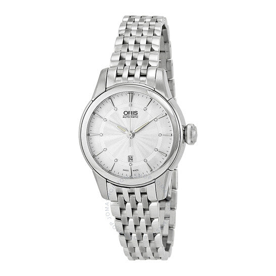 Oris, Artelier Date Silver Dial Stainless Steel Ladies Watch