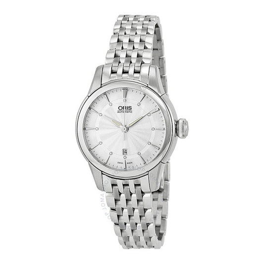 Oris, Artelier Date Silver Dial Stainless Steel Ladies Watch
