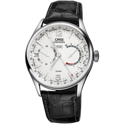 ساعة أوريس أرتيليه للرجال، يدوية التعبئة، بمينا فضي