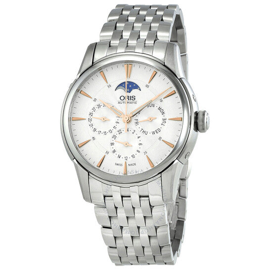 Oris, Artelier Automatic Multi-Function Silver Dial Men's Watch 582-7689-4021MB