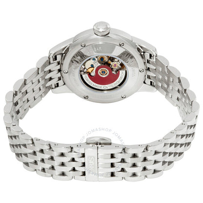 Oris, Artelier Silver Skeleton Dial Stainless Steel Ladies Watch