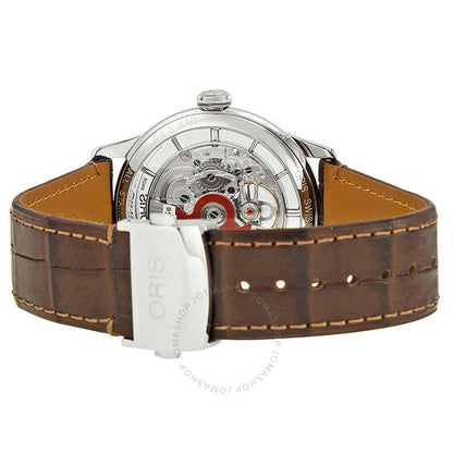 Oris, Artelier Skeleton Dial Brown Leather Men's Watch