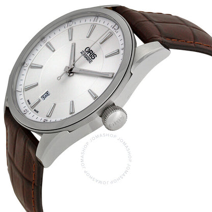Oris, Artix Automatic Silver Dial Brown Leather Men's Watch