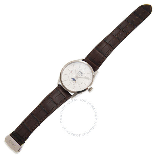 ساعة أوريس أرتيكس كومبليكيشن أوتوماتيكية للرجال بمينا فضي