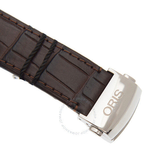 ساعة أوريس أرتيكس كومبليكيشن أوتوماتيكية للرجال بمينا فضي