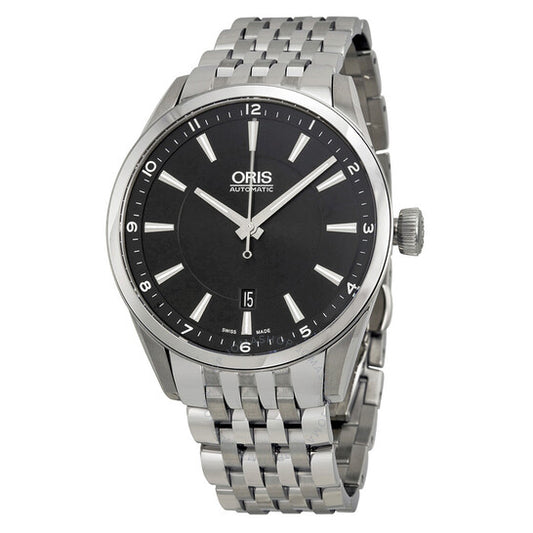 ساعة أوريس أرتيكس ديت أوتوماتيكية للرجال بمينا أسود 73376424034MB
