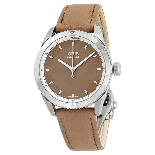 Oris, Artix GT Brown Dial Brown Leather Ladies Watch