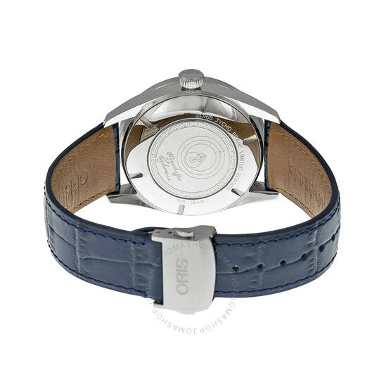Oris, Artix Moonphase Blue Dial Blue Leather Men's Watch