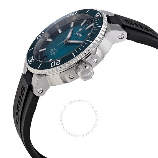 ساعة أوريس أوتوماتيكية للرجال بمينا أزرق