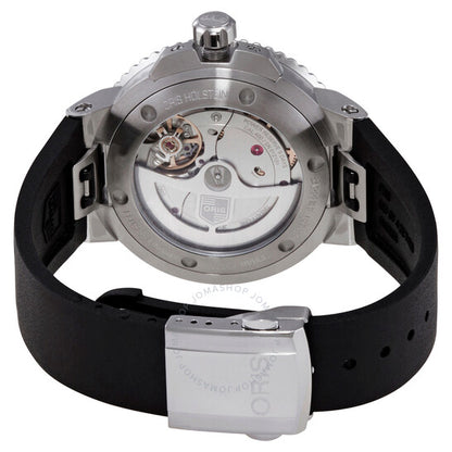 ساعة أوريس أوتوماتيكية للرجال بمينا أزرق