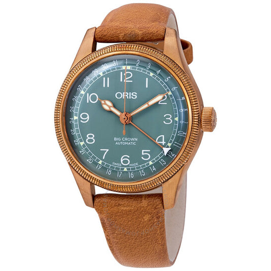 Oris, Big Crown Bronze Pointer Date Automatic Green Dial Ladies Watch