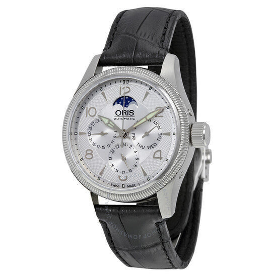 ساعة أوريس للرجال متعددة الوظائف بخاصية التاج الكبير 582-7678-4061LS