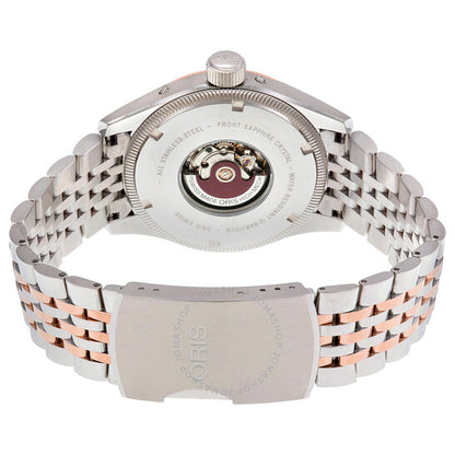 ساعة أوريس بيج كراون كومبليكايشن للرجال بمينا فضي