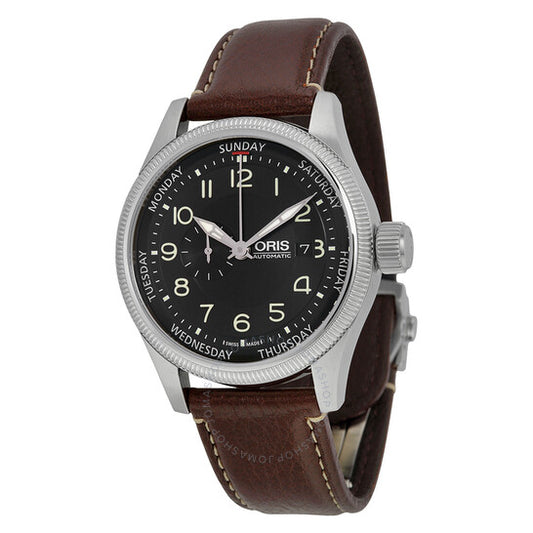 Oris, Big Crown ProPilot Automatic Black Dial Brown Leather Men's Watch 745-7688-4034LS