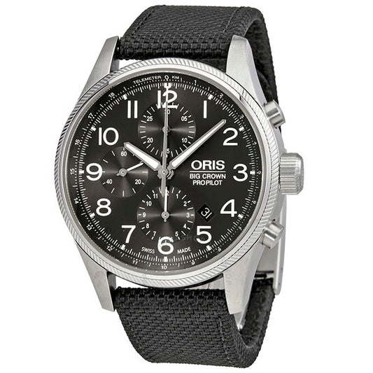 Oris, Big Crown ProPilot Grey Dial Chronograph Men's Watch 774-7699-4063BKFS