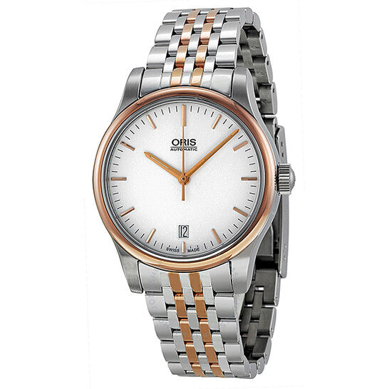 Oris, Classic Date Automatic Silver Dial Two-Tone Men's Watch