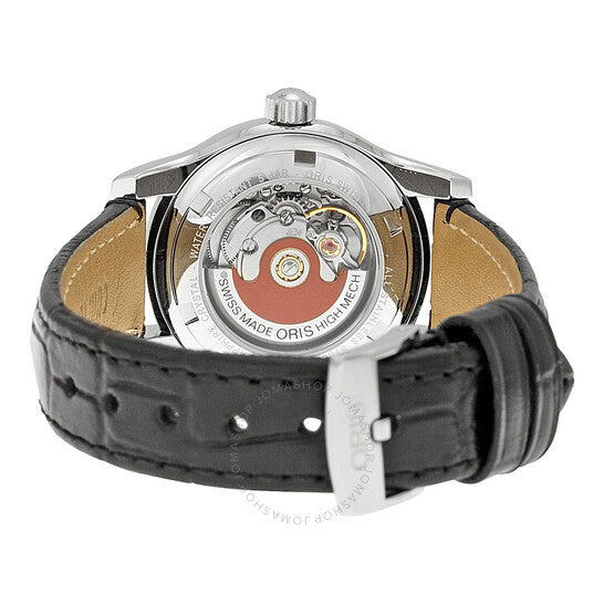 Oris, Classic Date Black Dial Black Leather Ladies Watch