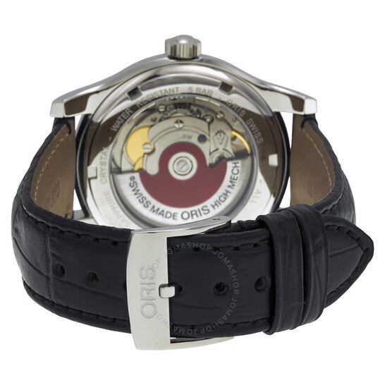 Oris, Classic Date Black Dial Black Leather Men's Watch