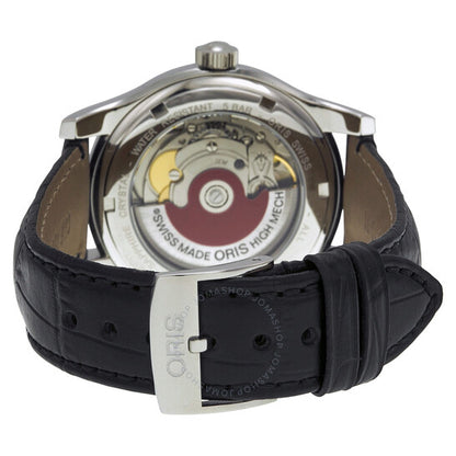 Oris, Classic Date Black Dial Black Leather Men's Watch