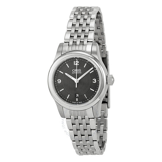 Oris, Classic Date Black Dial Stainless Steel Ladies Watch