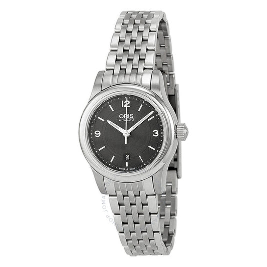 Oris, Classic Date Black Dial Stainless Steel Ladies Watch