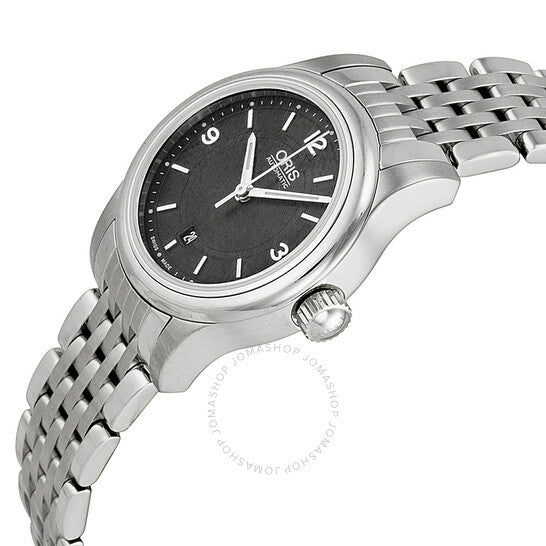 Oris, Classic Date Black Dial Stainless Steel Ladies Watch